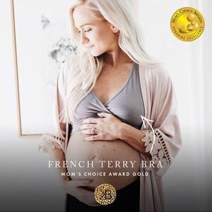 French Terry Racerback Nursing & Sleep Bra Kindred Bravely Medium Busty grey